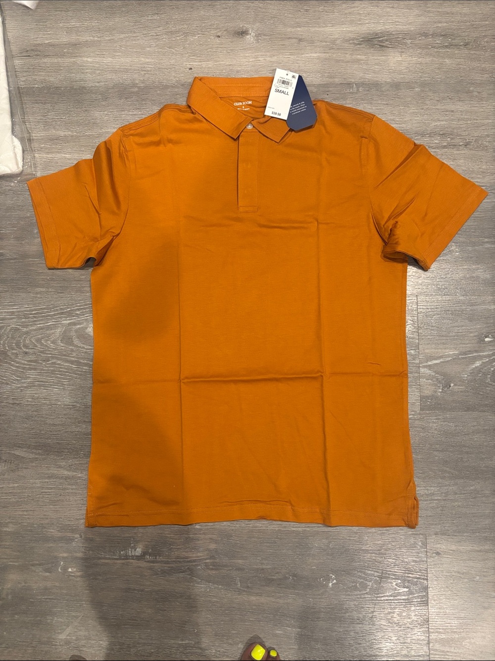Club Room Men's Burnt Orange Short-Sleeve Polo